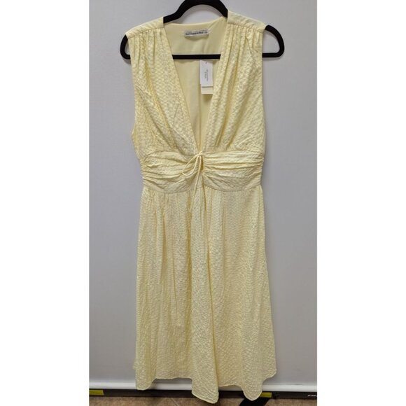 Abercrombie & Fitch Dresses & Skirts - Abercrombie & Fitch Light Yellow Drawstring-Neck Maxi Dress